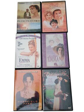 Jane Austen DVD collection 6 DVDs